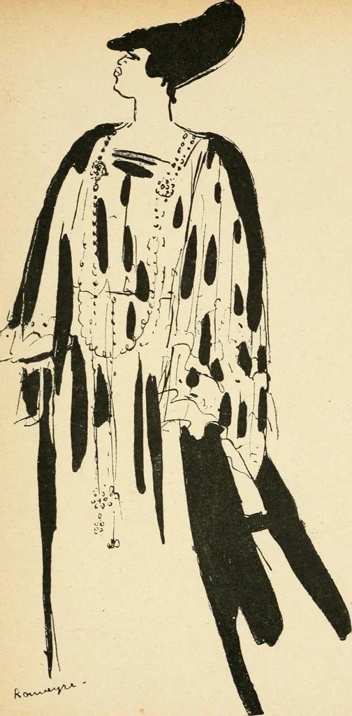 An illustration from La comédie-francaise [1905-1906]; dessins. Avec la préf. de Robert de Montesquiou, 1906, leaf 218