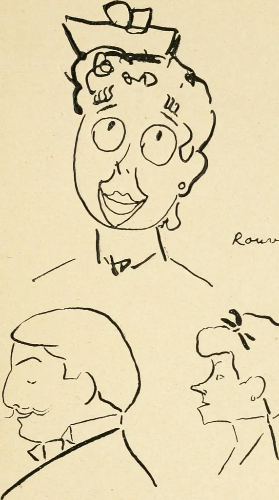 An illustration from La comédie-francaise [1905-1906]; dessins. Avec la préf. de Robert de Montesquiou, 1906, leaf 234