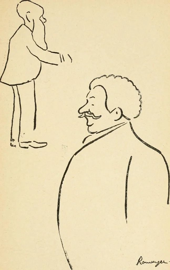 An illustration from La comédie-francaise [1905-1906]; dessins. Avec la préf. de Robert de Montesquiou, 1906, leaf 238