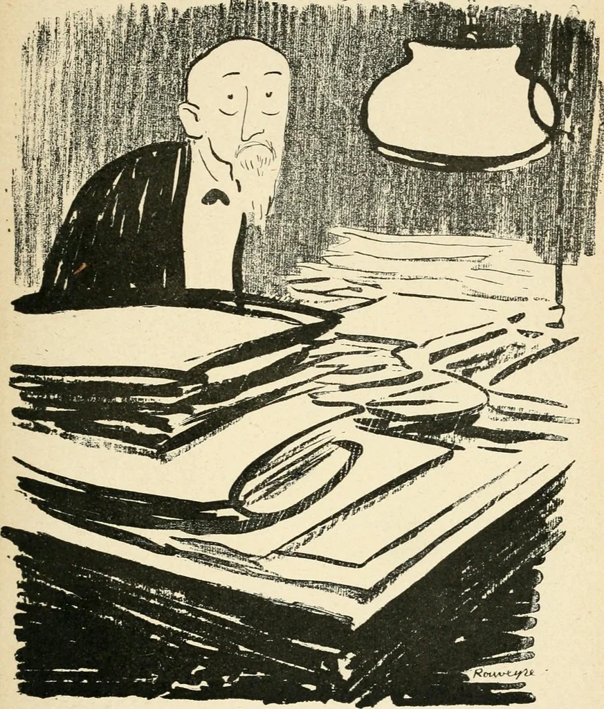 An illustration from La comédie-francaise [1905-1906]; dessins. Avec la préf. de Robert de Montesquiou, 1906, leaf 42