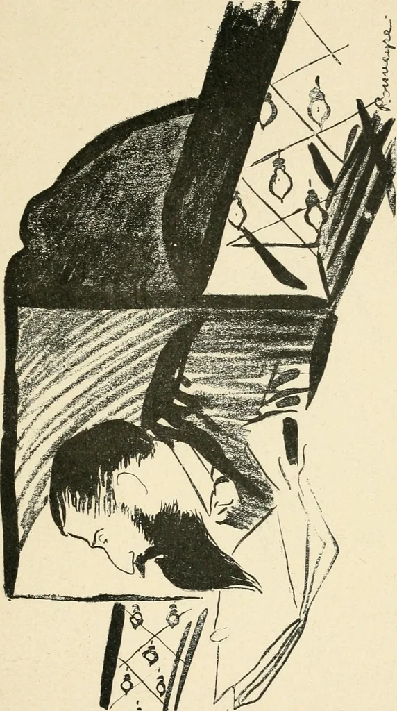 An illustration from La comédie-francaise [1905-1906]; dessins. Avec la préf. de Robert de Montesquiou, 1906, leaf 74