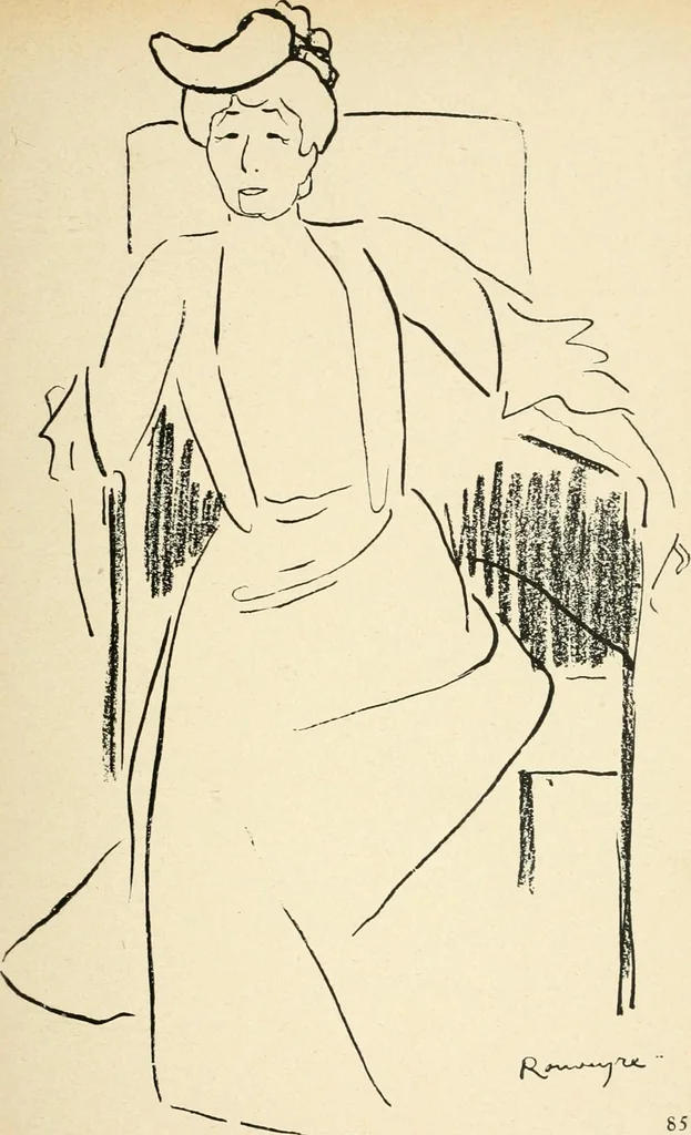 An illustration from La comédie-francaise [1905-1906]; dessins. Avec la préf. de Robert de Montesquiou, 1906, leaf 86