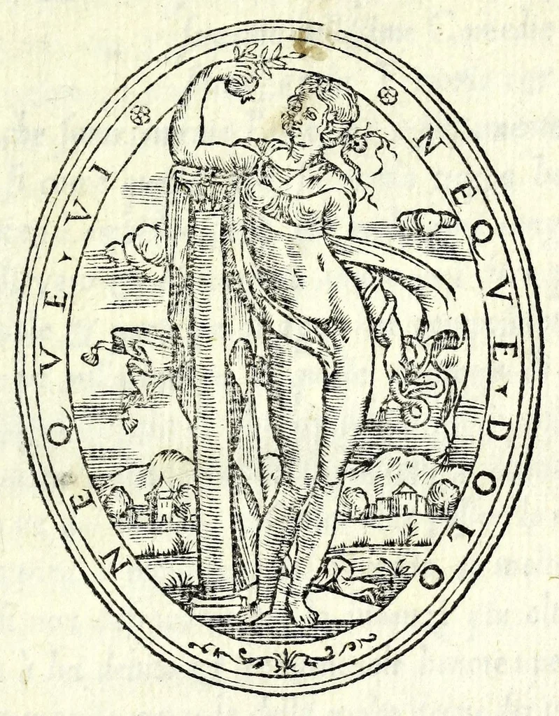 An illustration from La comedia del Contile chiamata La pescara, 1550, leaf 5