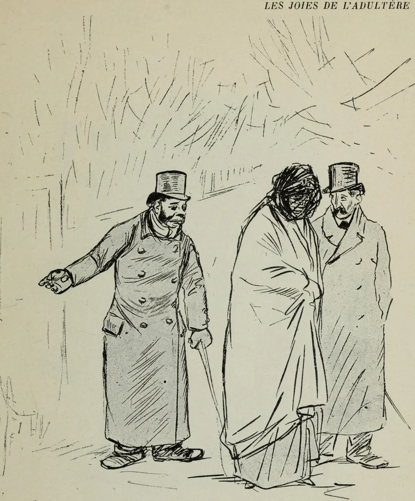 An illustration from La comedie parisienne : 188 dessins, 1904, leaf 104