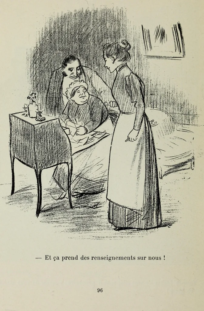 An illustration from La comedie parisienne : 188 dessins, 1904, leaf 105