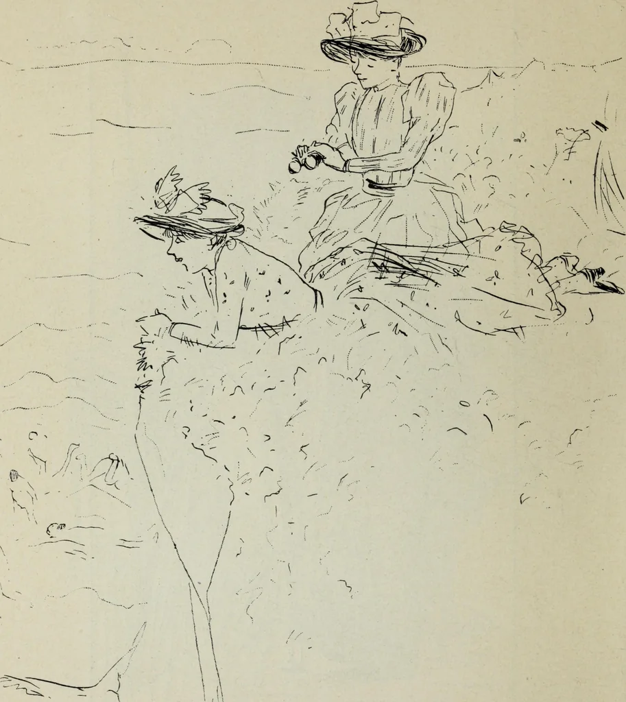 An illustration from La comedie parisienne : 188 dessins, 1904, leaf 107