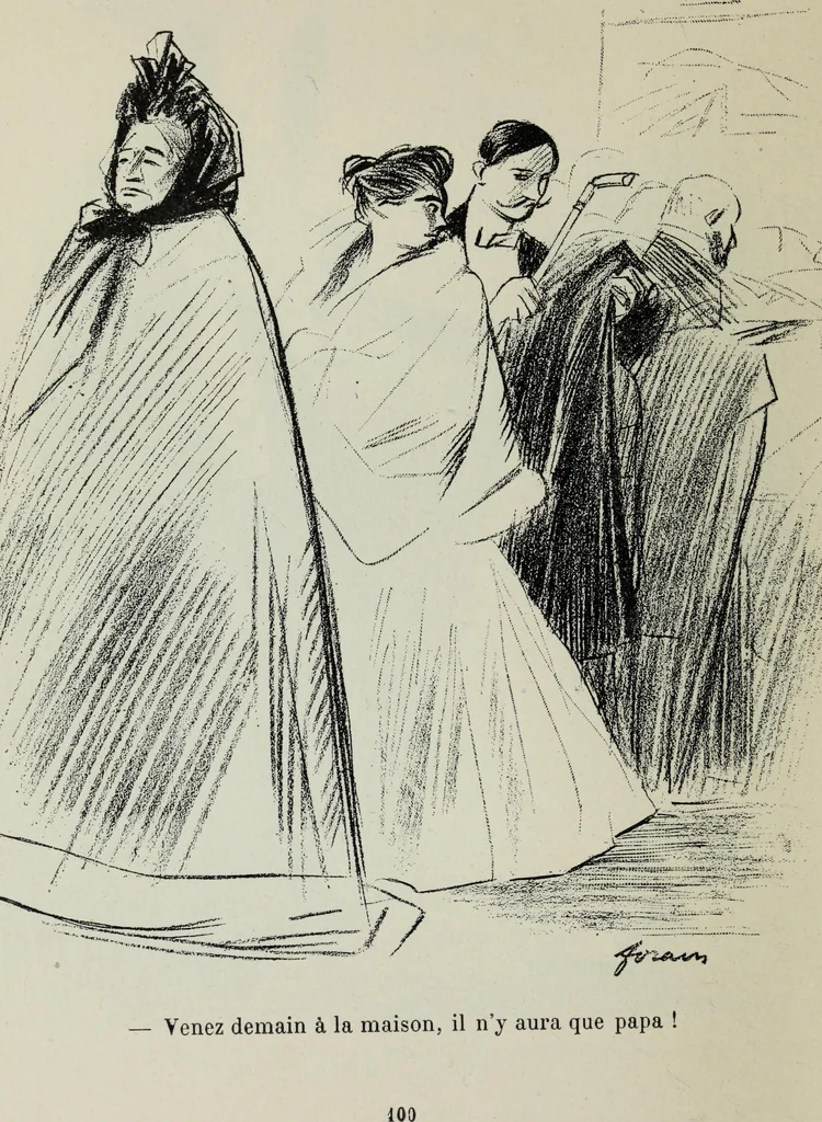 An illustration from La comedie parisienne : 188 dessins, 1904, leaf 109