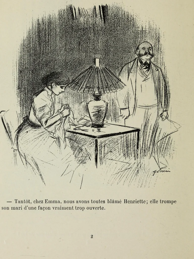 An illustration from La comedie parisienne : 188 dessins, 1904, leaf 11