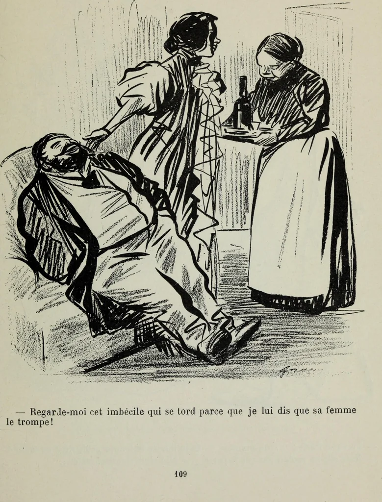 An illustration from La comedie parisienne : 188 dessins, 1904, leaf 118
