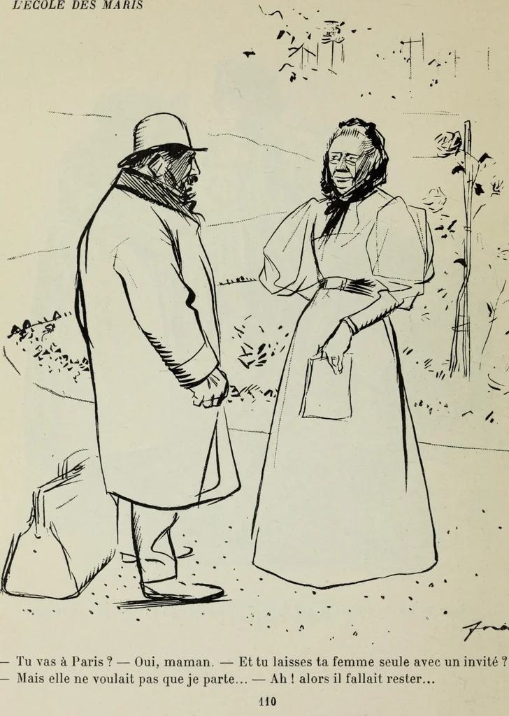 An illustration from La comedie parisienne : 188 dessins, 1904, leaf 119