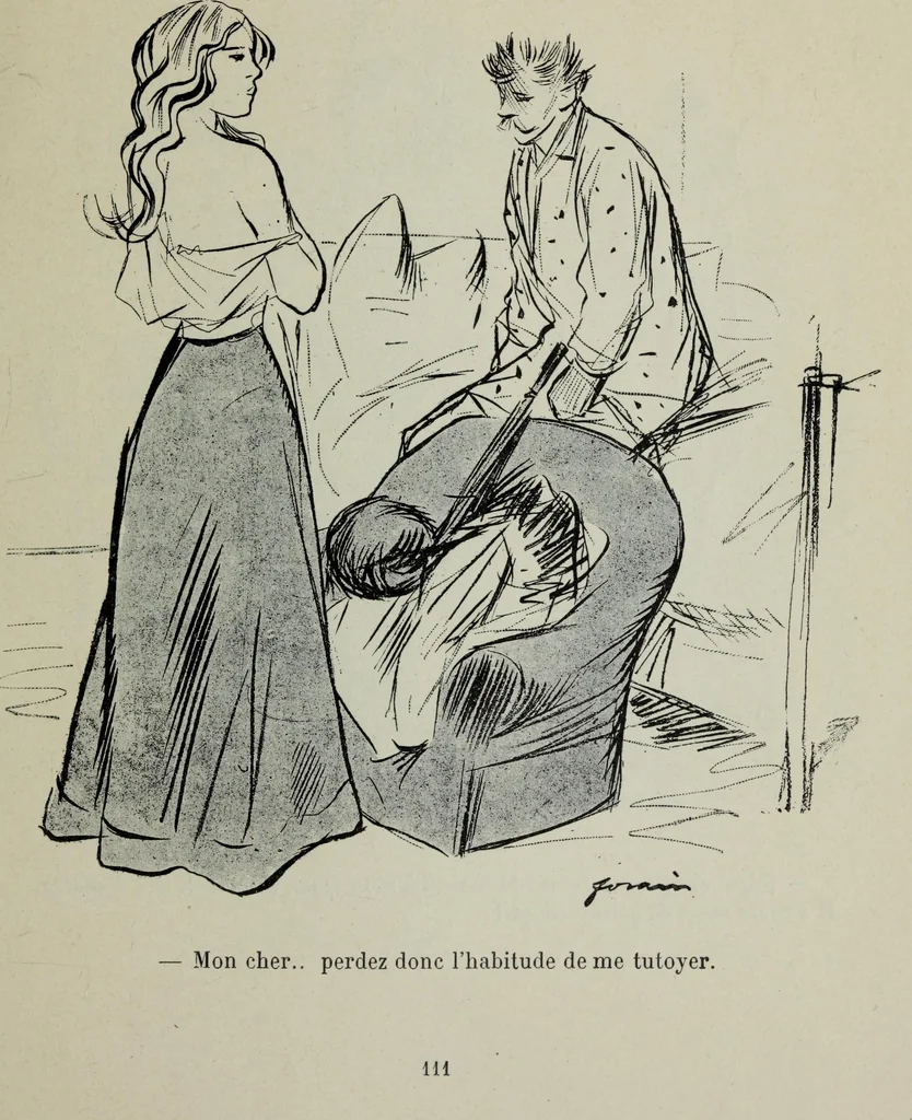 An illustration from La comedie parisienne : 188 dessins, 1904, leaf 120