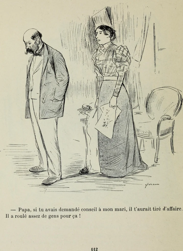 An illustration from La comedie parisienne : 188 dessins, 1904, leaf 121