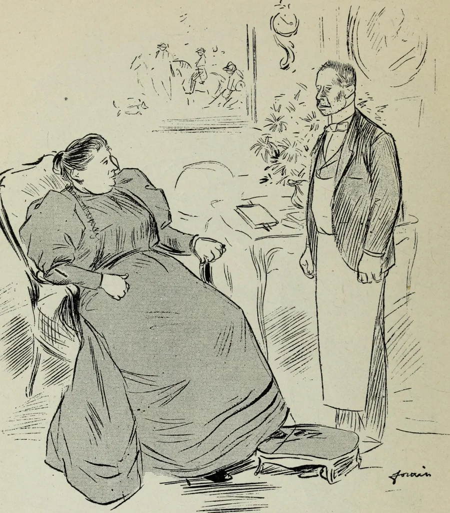 An illustration from La comedie parisienne : 188 dessins, 1904, leaf 125