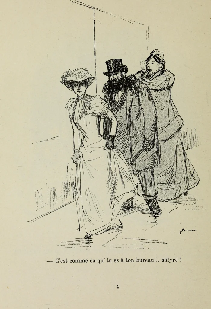 An illustration from La comedie parisienne : 188 dessins, 1904, leaf 13