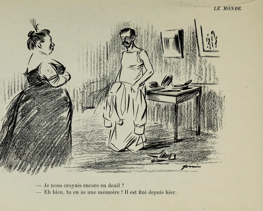 An illustration from La comedie parisienne : 188 dessins, 1904, leaf 130
