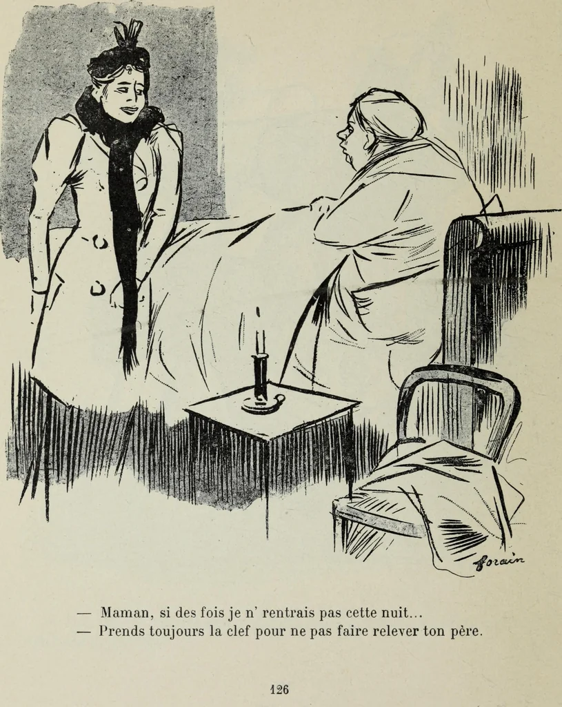 An illustration from La comedie parisienne : 188 dessins, 1904, leaf 135