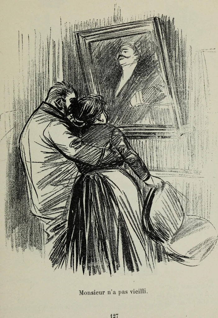 An illustration from La comedie parisienne : 188 dessins, 1904, leaf 136