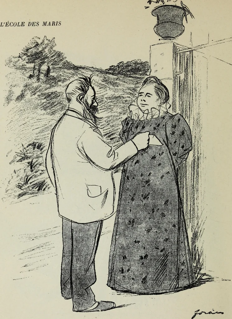 An illustration from La comedie parisienne : 188 dessins, 1904, leaf 137