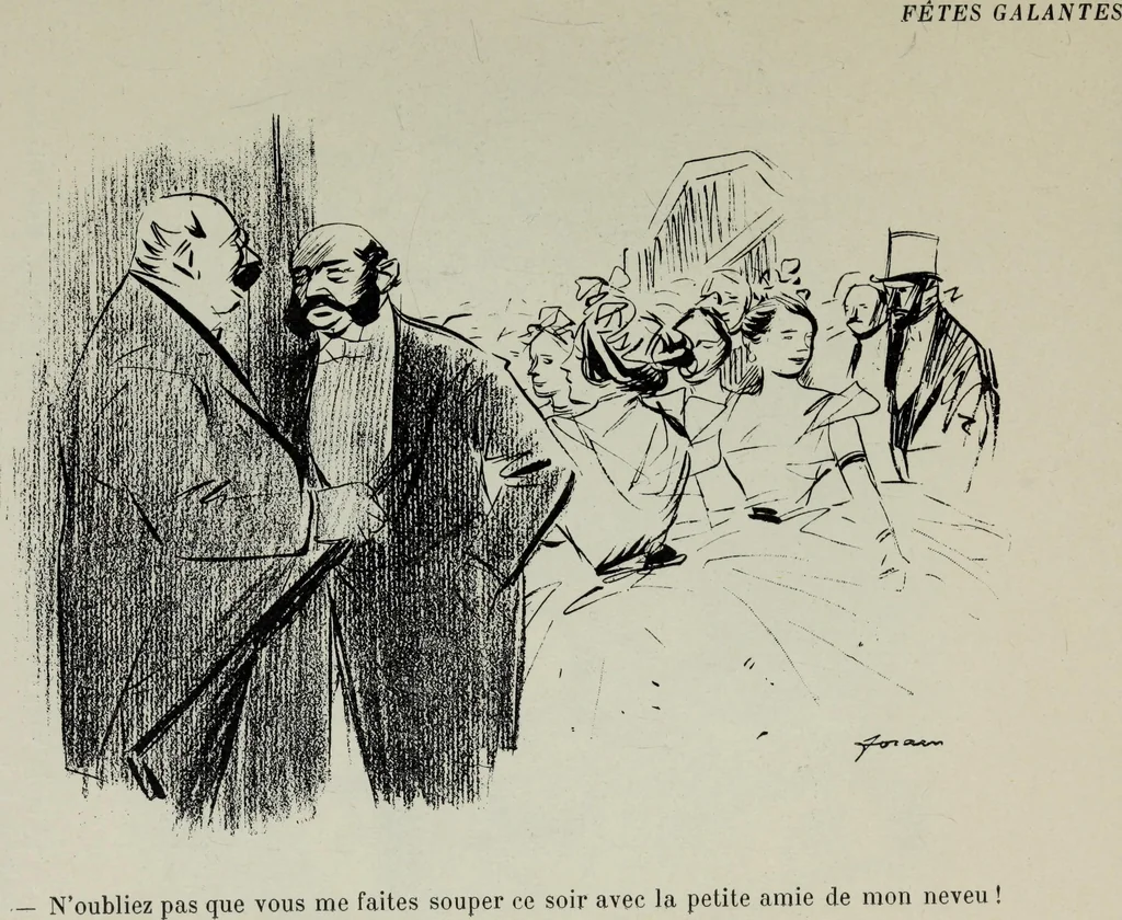 An illustration from La comedie parisienne : 188 dessins, 1904, leaf 150