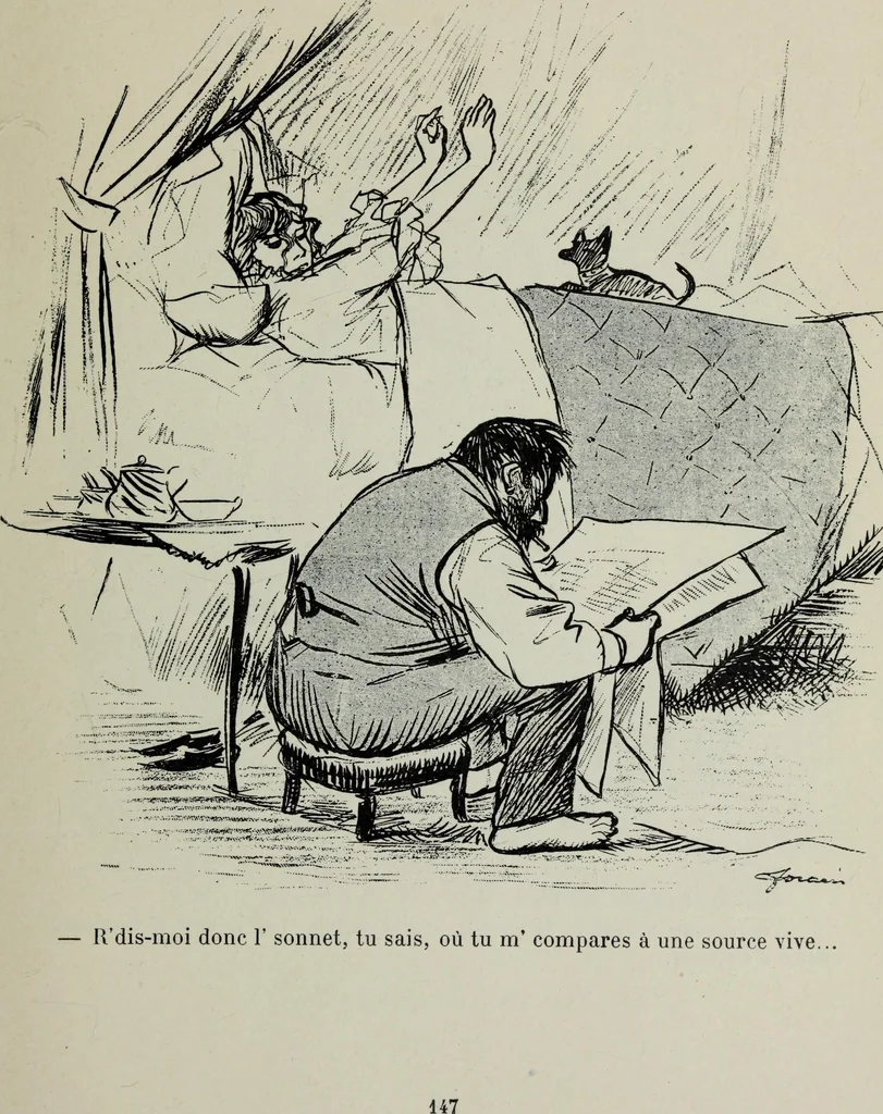 An illustration from La comedie parisienne : 188 dessins, 1904, leaf 156