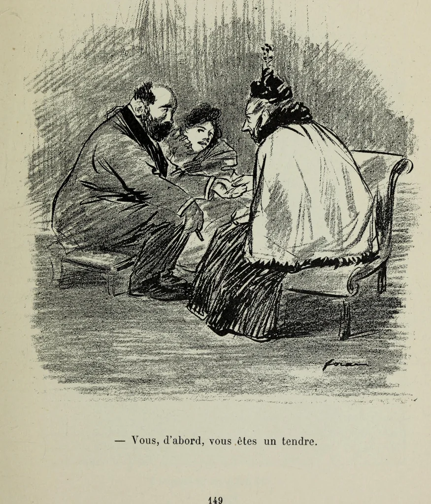 An illustration from La comedie parisienne : 188 dessins, 1904, leaf 158