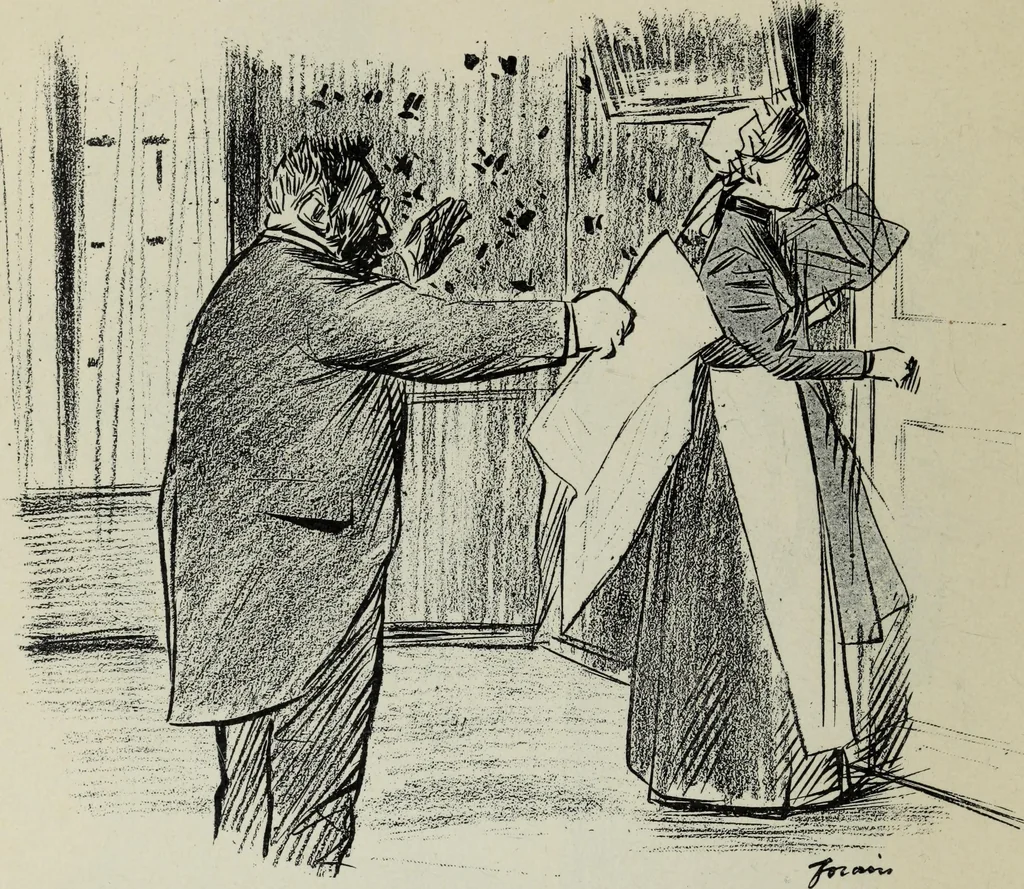 An illustration from La comedie parisienne : 188 dessins, 1904, leaf 165