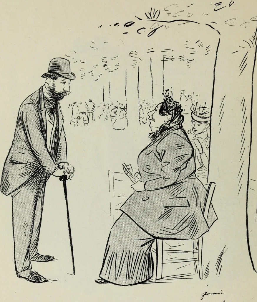 An illustration from La comedie parisienne : 188 dessins, 1904, leaf 167