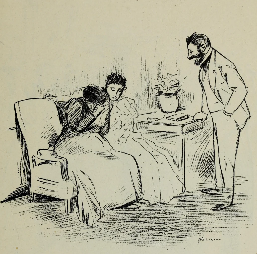 An illustration from La comedie parisienne : 188 dessins, 1904, leaf 180