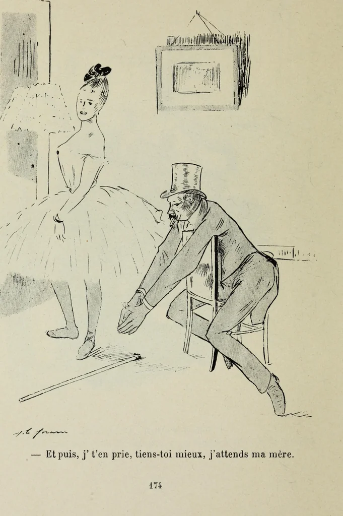 An illustration from La comedie parisienne : 188 dessins, 1904, leaf 183