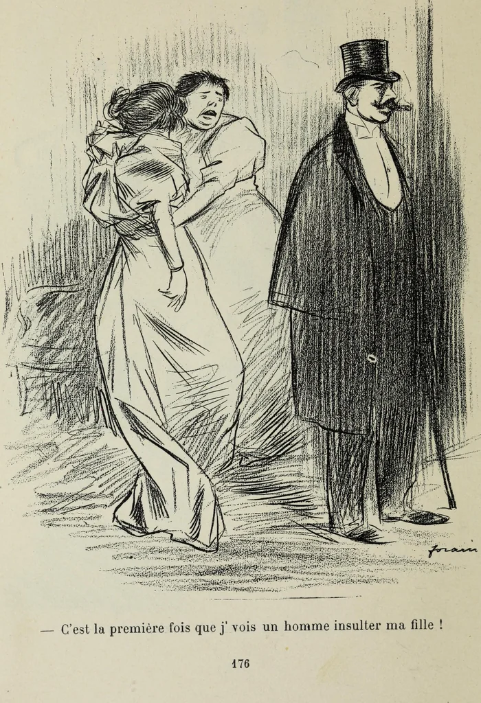 An illustration from La comedie parisienne : 188 dessins, 1904, leaf 185