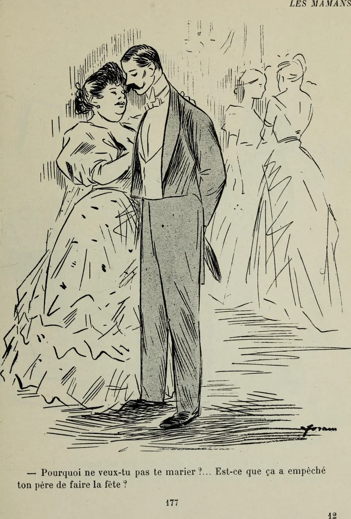 An illustration from La comedie parisienne : 188 dessins, 1904, leaf 186