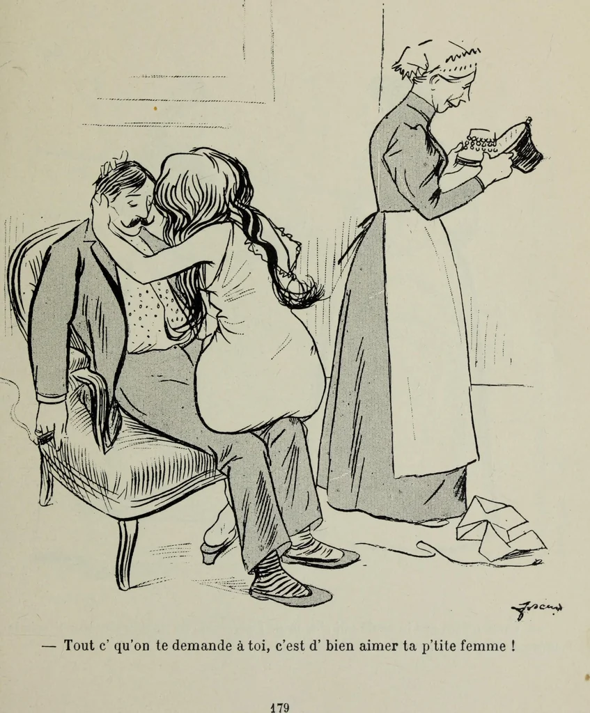 An illustration from La comedie parisienne : 188 dessins, 1904, leaf 188