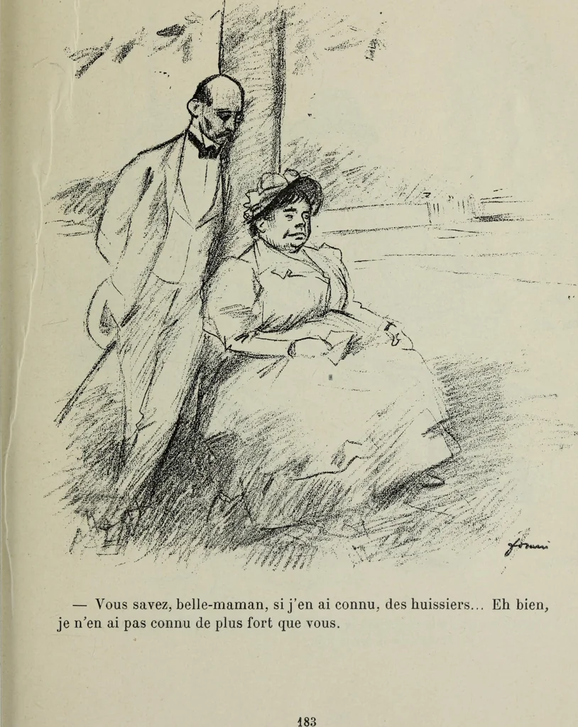 An illustration from La comedie parisienne : 188 dessins, 1904, leaf 192