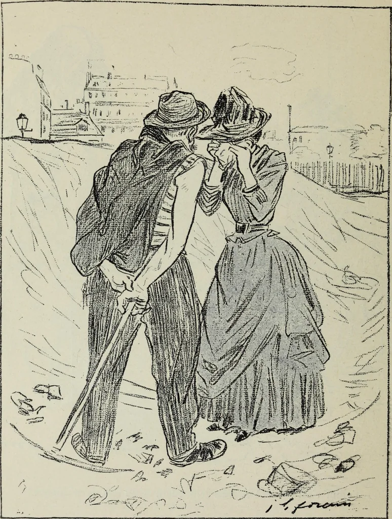 An illustration from La comedie parisienne : 188 dessins, 1904, leaf 195