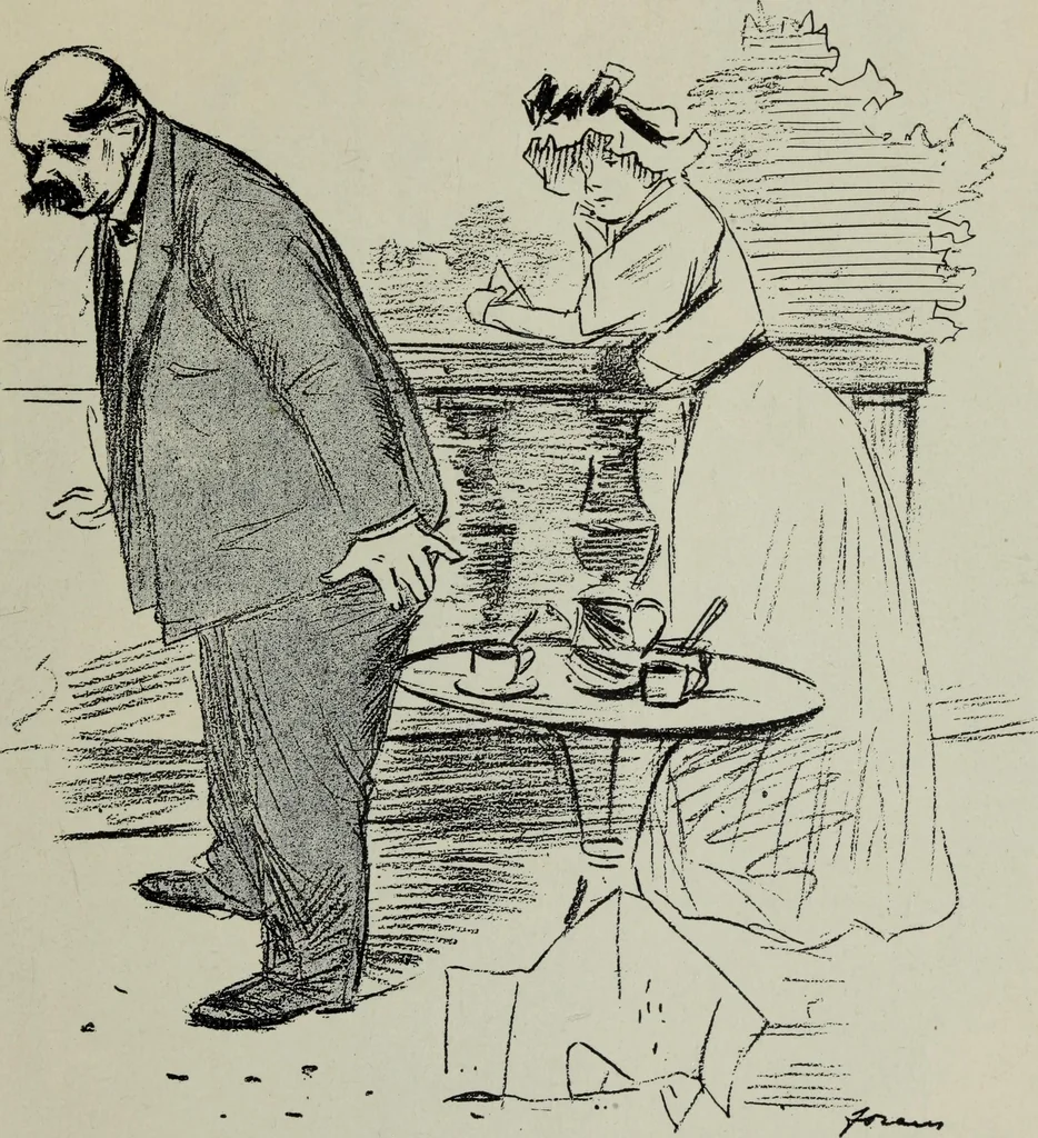 An illustration from La comedie parisienne : 188 dessins, 1904, leaf 24