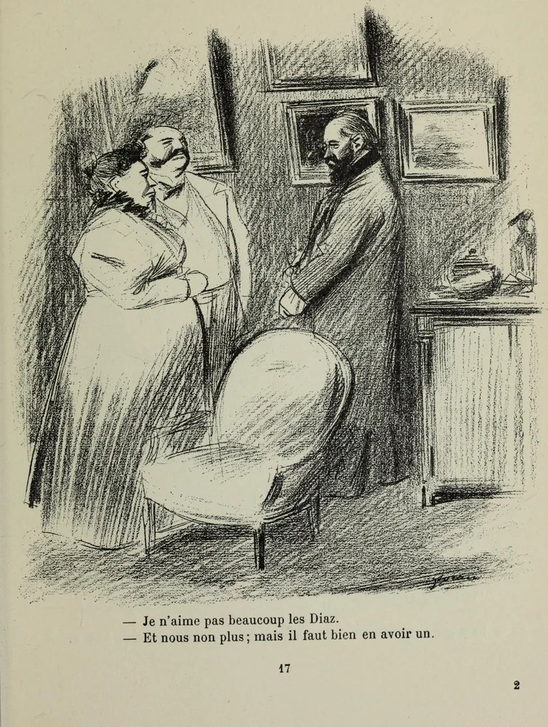 An illustration from La comedie parisienne : 188 dessins, 1904, leaf 26