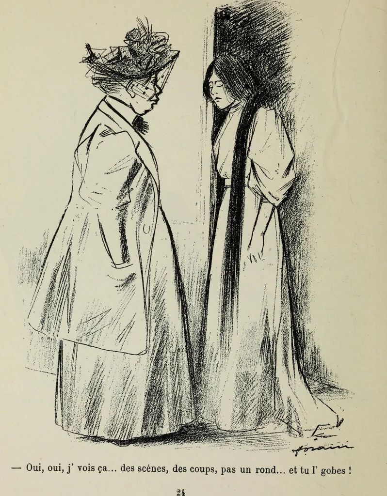 An illustration from La comedie parisienne : 188 dessins, 1904, leaf 33