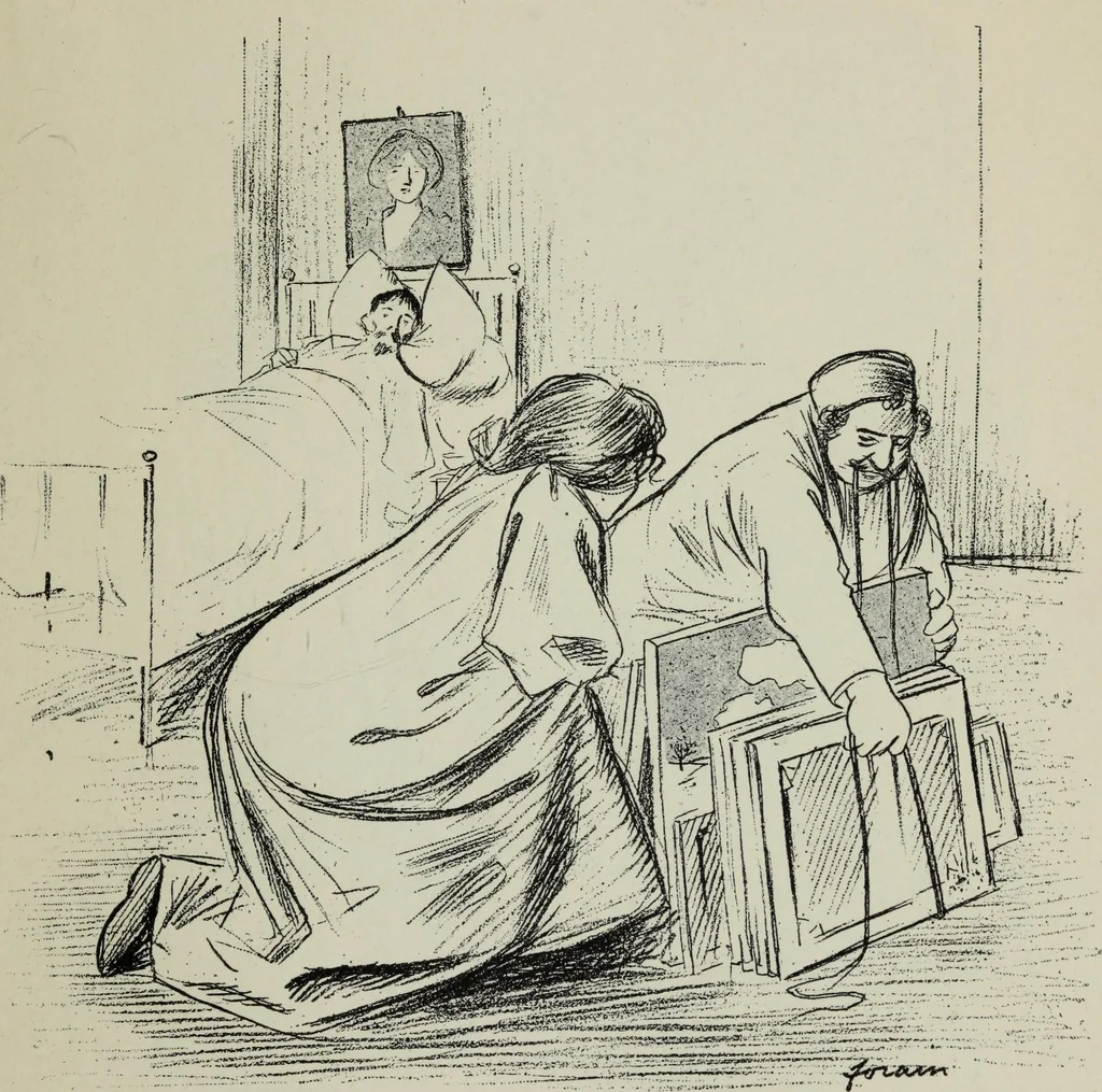 An illustration from La comedie parisienne : 188 dessins, 1904, leaf 34