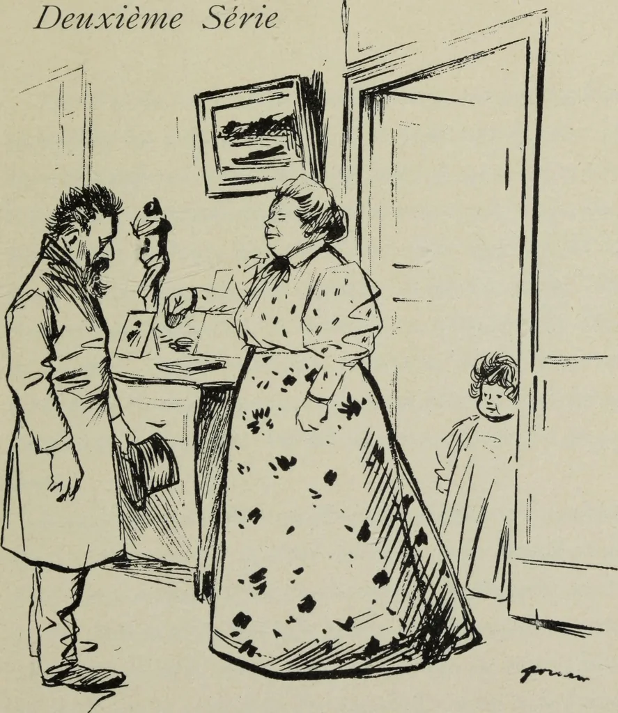 An illustration from La comedie parisienne : 188 dessins, 1904, leaf 4
