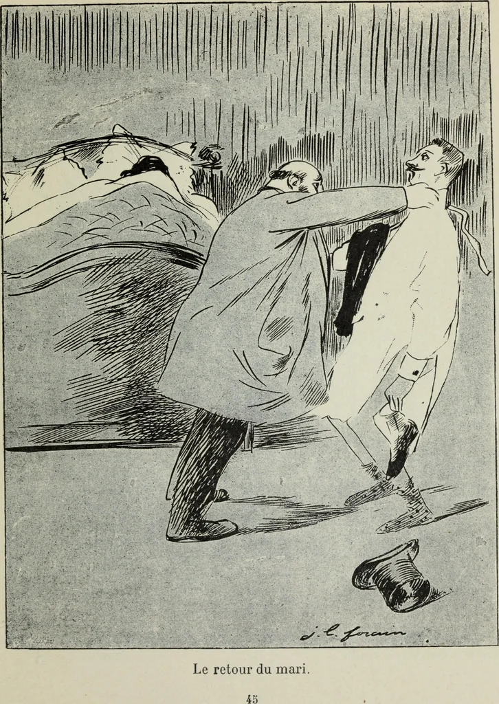An illustration from La comedie parisienne : 188 dessins, 1904, leaf 54
