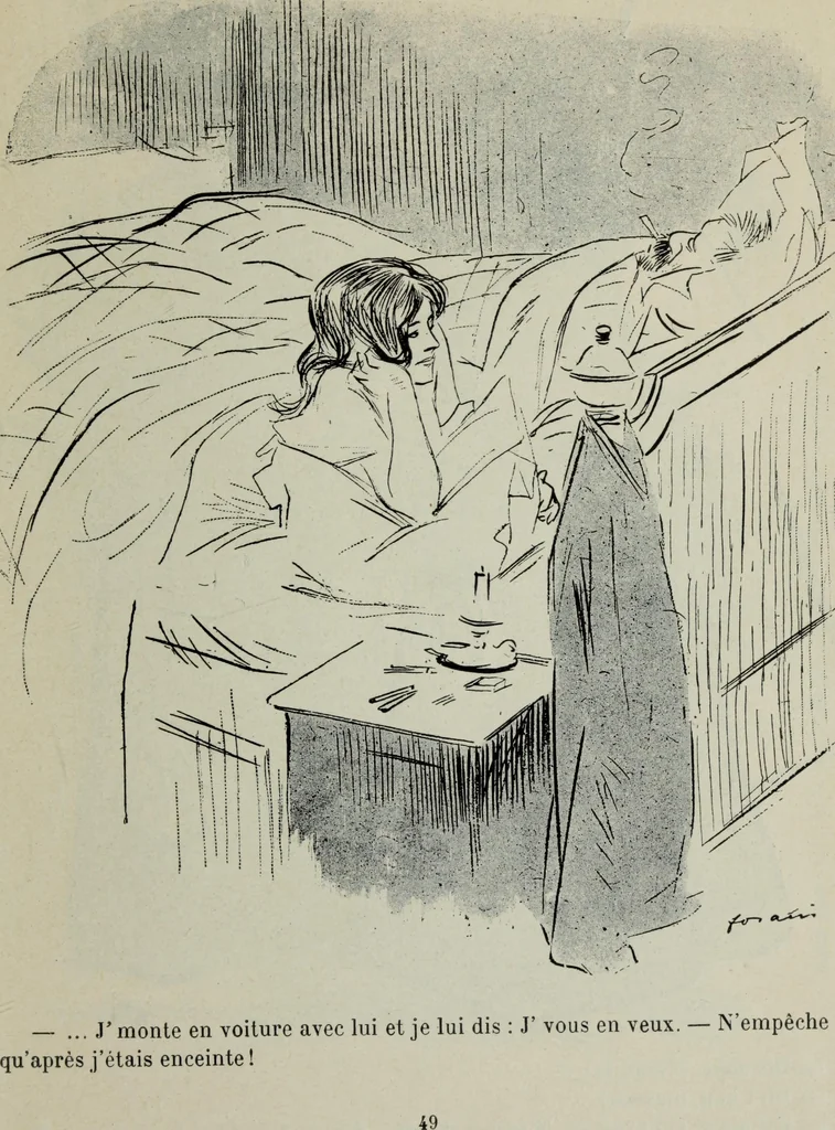 An illustration from La comedie parisienne : 188 dessins, 1904, leaf 58