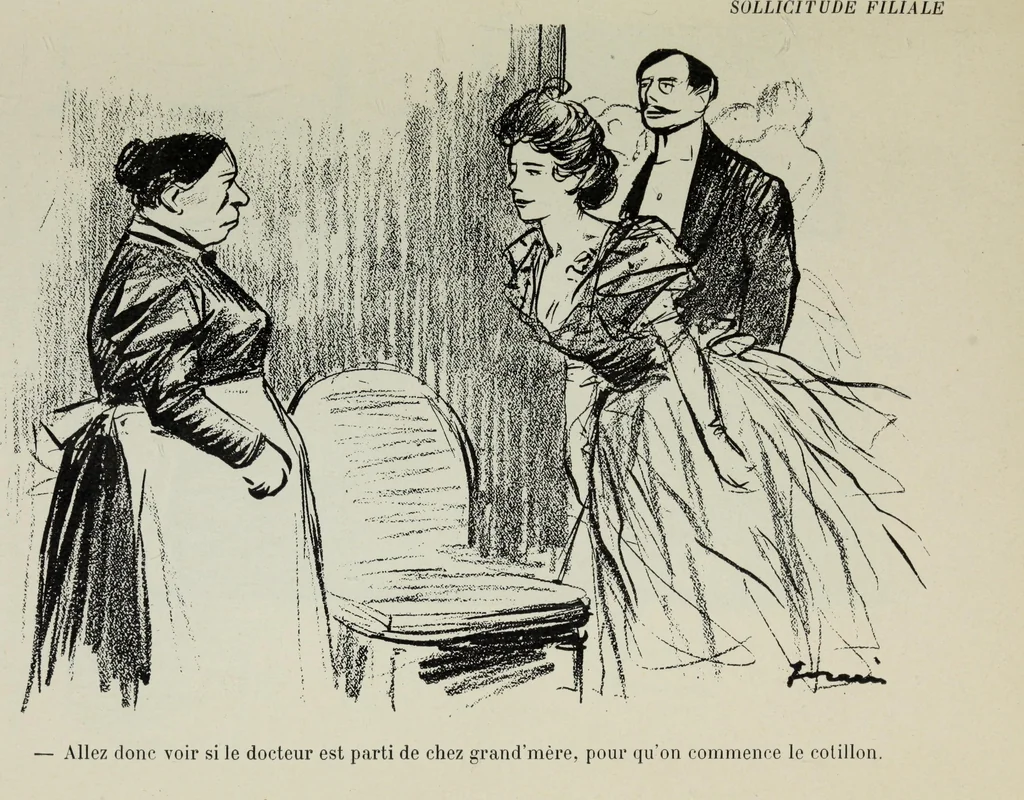 An illustration from La comedie parisienne : 188 dessins, 1904, leaf 60