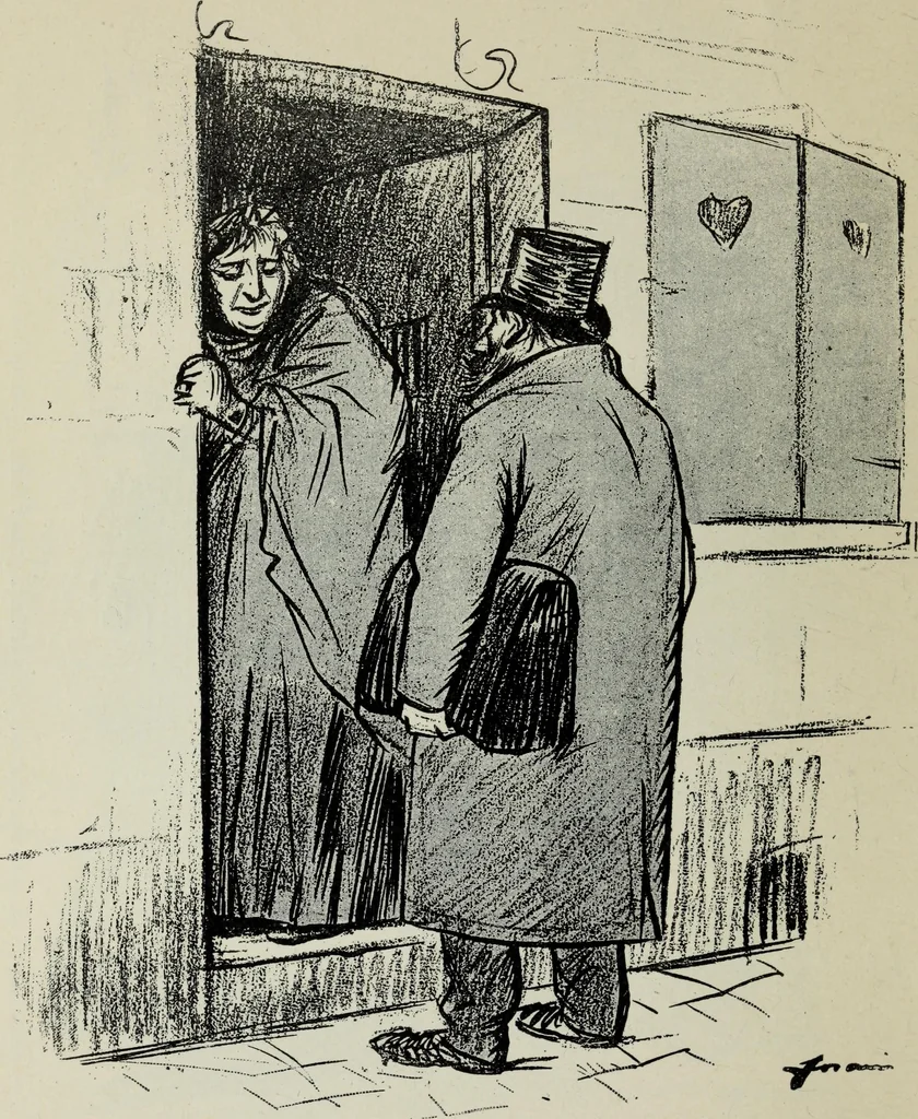 An illustration from La comedie parisienne : 188 dessins, 1904, leaf 61