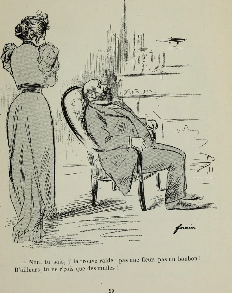 An illustration from La comedie parisienne : 188 dessins, 1904, leaf 68