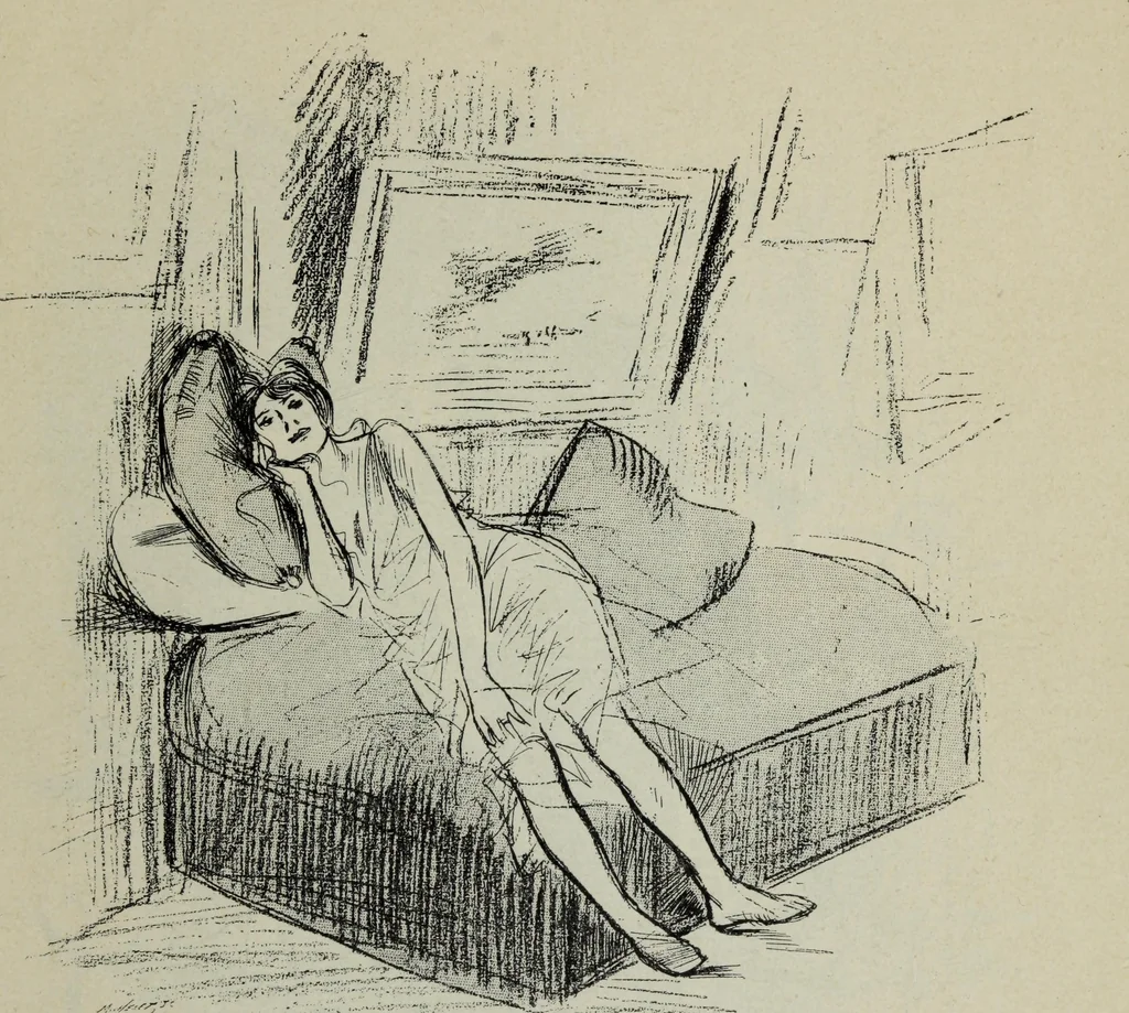 An illustration from La comedie parisienne : 188 dessins, 1904, leaf 76