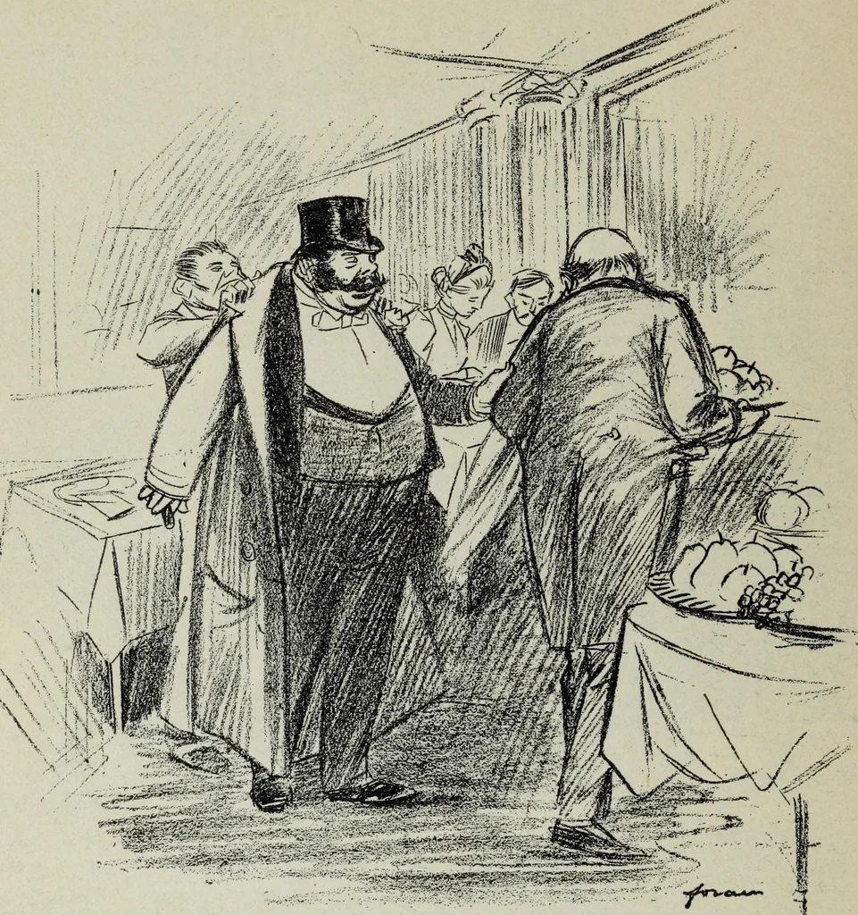 An illustration from La comedie parisienne : 188 dessins, 1904, leaf 77