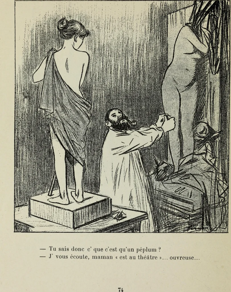An illustration from La comedie parisienne : 188 dessins, 1904, leaf 83