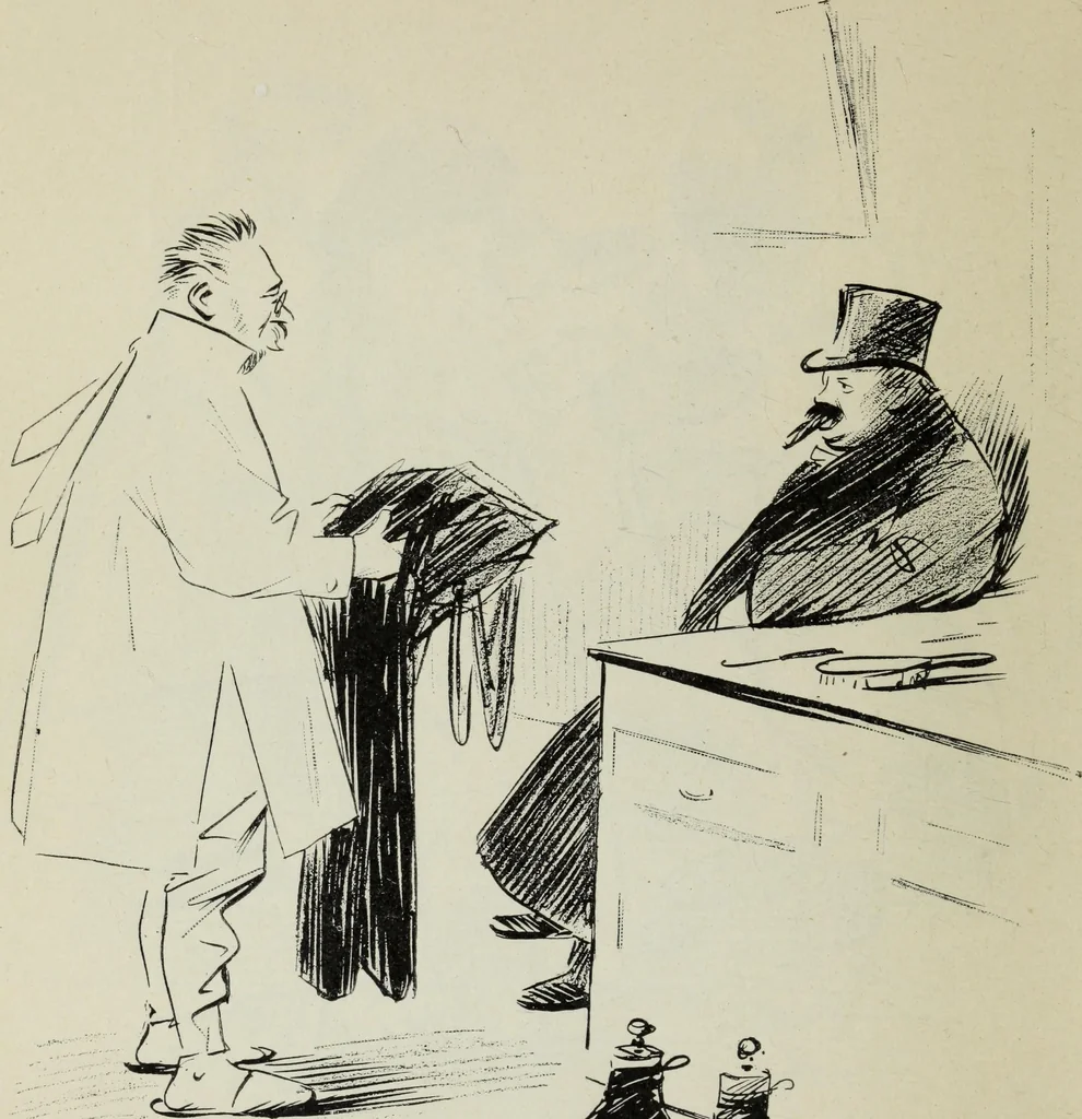 An illustration from La comedie parisienne : 188 dessins, 1904, leaf 91