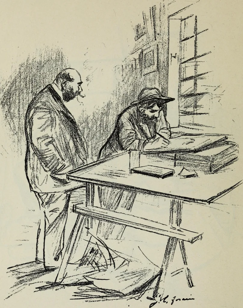 An illustration from La comedie parisienne : 188 dessins, 1904, leaf 93