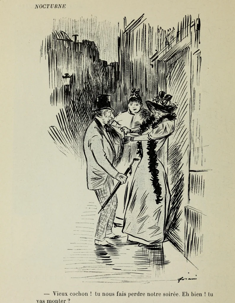 An illustration from La comedie parisienne : 188 dessins, 1904, leaf 99